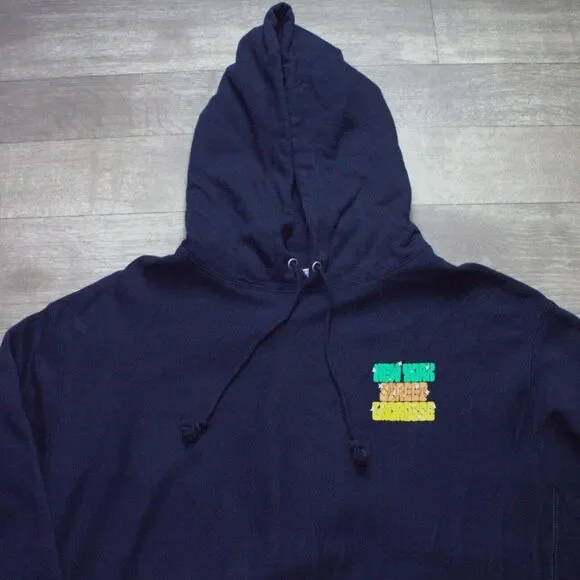 Champion Reverse Weave NYC Street Lacrosse Hoodie XL Navy